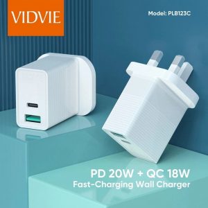 VIDVIE TYPE C-P D-&-QC-3.0-USB-charger